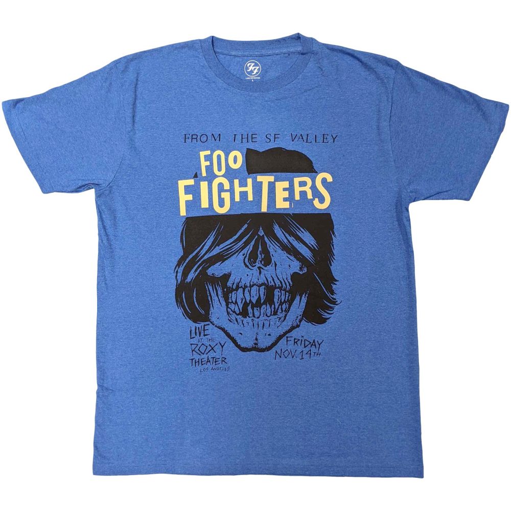 Foo Fighters - Roxy Flyer Mens Tshirt - Blue | Attitude Europe